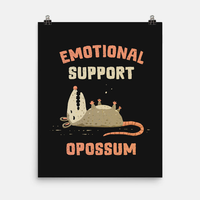 Emotional Support Opossum-None-Matte-Poster-kg07