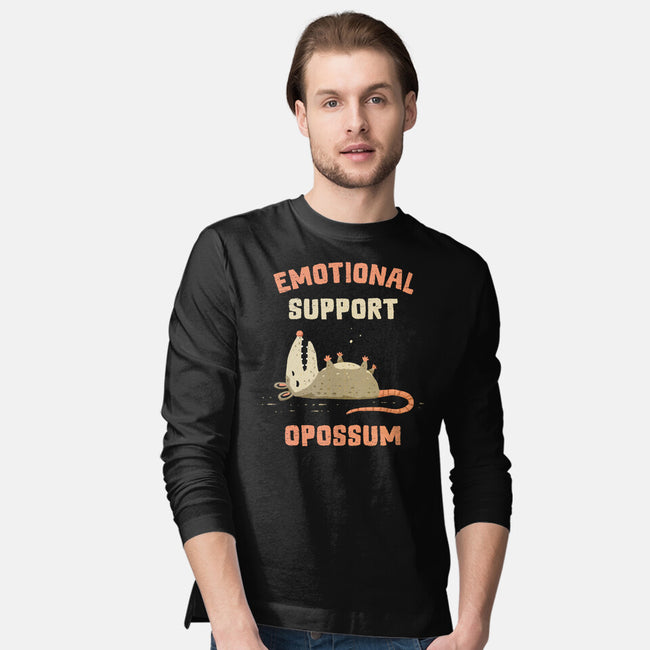 Emotional Support Opossum-Mens-Long Sleeved-Tee-kg07