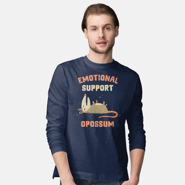 Emotional Support Opossum-Mens-Long Sleeved-Tee-kg07
