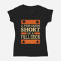 A Few Cards Short-Womens-V-Neck-Tee-kg07