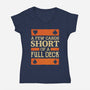 A Few Cards Short-Womens-V-Neck-Tee-kg07