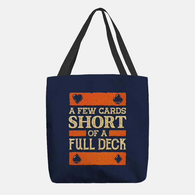 A Few Cards Short-None-Basic Tote-Bag-kg07