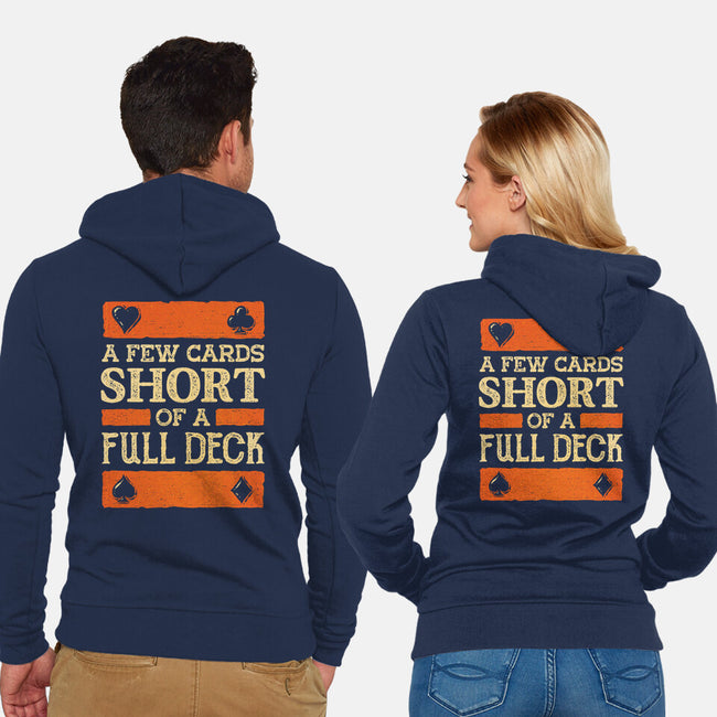 A Few Cards Short-Unisex-Zip-Up-Sweatshirt-kg07