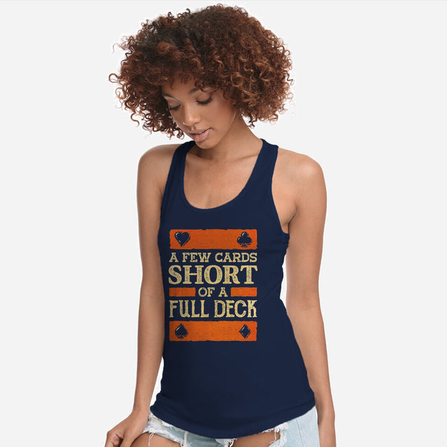 A Few Cards Short-Womens-Racerback-Tank-kg07