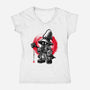 Sumi-e Mage-Womens-V-Neck-Tee-fanfreak1