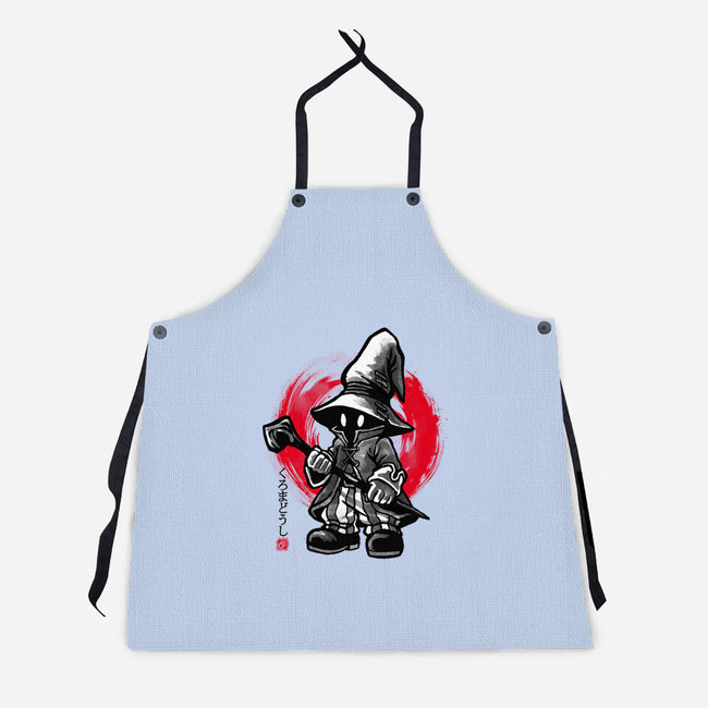 Sumi-e Mage-Unisex-Kitchen-Apron-fanfreak1