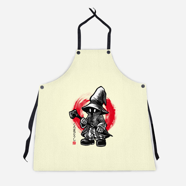Sumi-e Mage-Unisex-Kitchen-Apron-fanfreak1