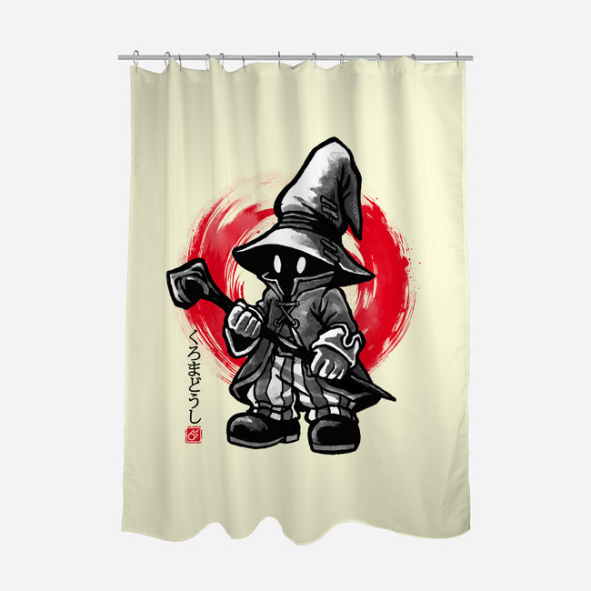 Sumi-e Mage-None-Polyester-Shower Curtain-fanfreak1