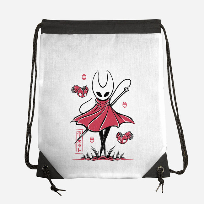 Hornet Japanese Art-None-Drawstring-Bag-Alundrart