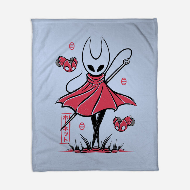 Hornet Japanese Art-None-Fleece-Blanket-Alundrart
