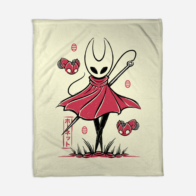 Hornet Japanese Art-None-Fleece-Blanket-Alundrart