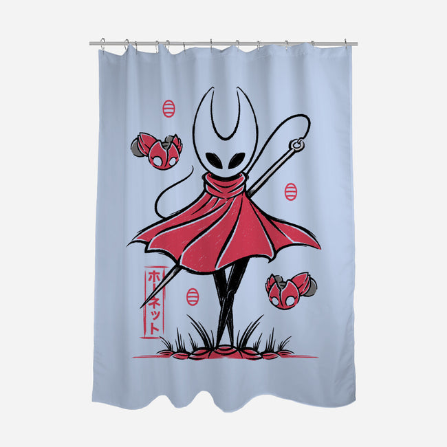 Hornet Japanese Art-None-Polyester-Shower Curtain-Alundrart