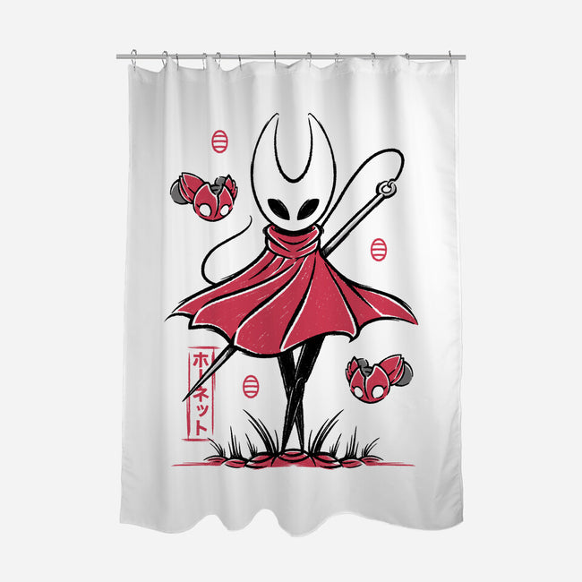 Hornet Japanese Art-None-Polyester-Shower Curtain-Alundrart