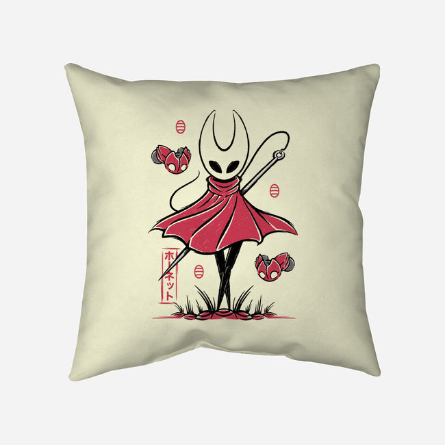 Hornet Japanese Art-None-Removable Cover w Insert-Throw Pillow-Alundrart