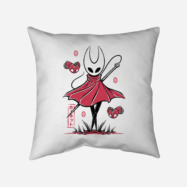 Hornet Japanese Art-None-Removable Cover w Insert-Throw Pillow-Alundrart