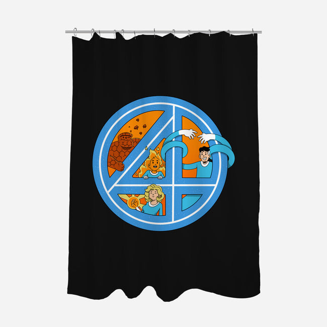Cosmic Four-None-Polyester-Shower Curtain-Tri haryadi