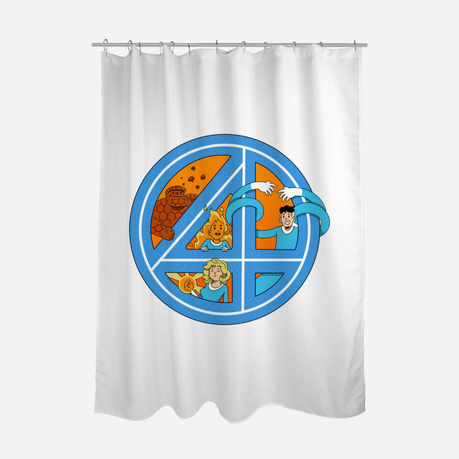 Cosmic Four-None-Polyester-Shower Curtain-Tri haryadi