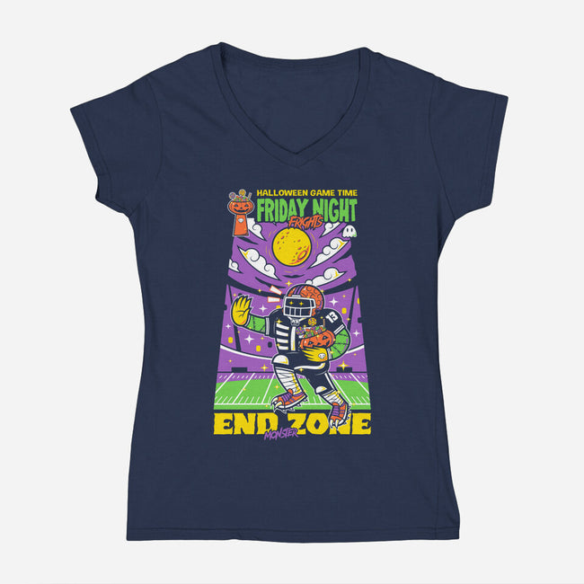 Friday Night Frights-Womens-V-Neck-Tee-krisren28