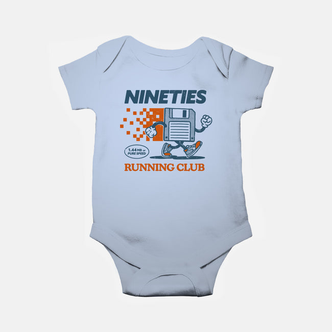 Nineties Run Club-Baby-Basic-Onesie-dfonseca