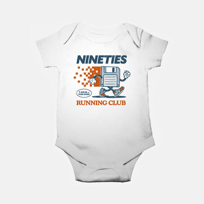 Nineties Run Club-Baby-Basic-Onesie-dfonseca