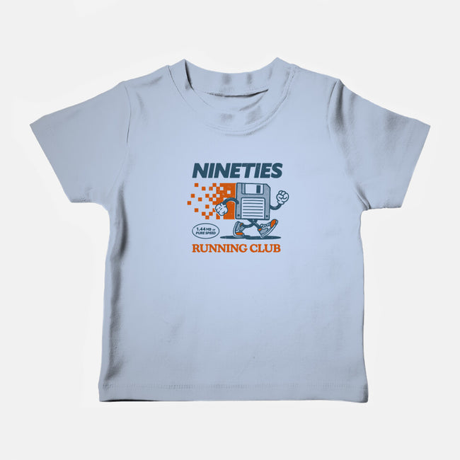 Nineties Run Club-Baby-Basic-Tee-dfonseca