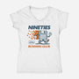 Nineties Run Club-Womens-V-Neck-Tee-dfonseca