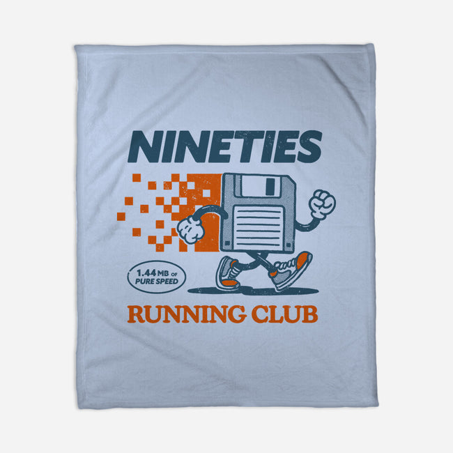 Nineties Run Club-None-Fleece-Blanket-dfonseca