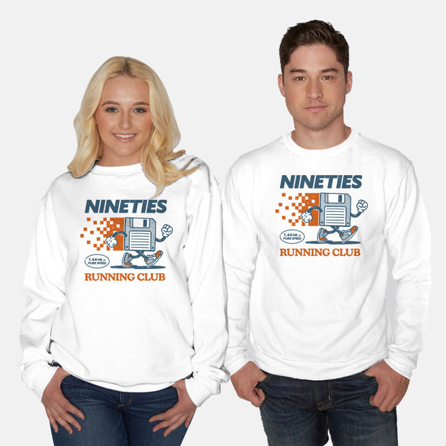 Nineties Run Club-Unisex-Crew Neck-Sweatshirt-dfonseca