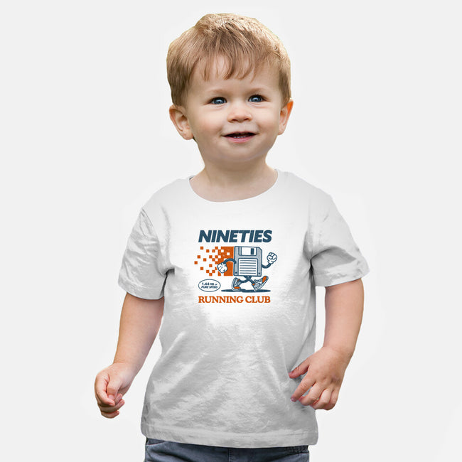 Nineties Run Club-Baby-Basic-Tee-dfonseca