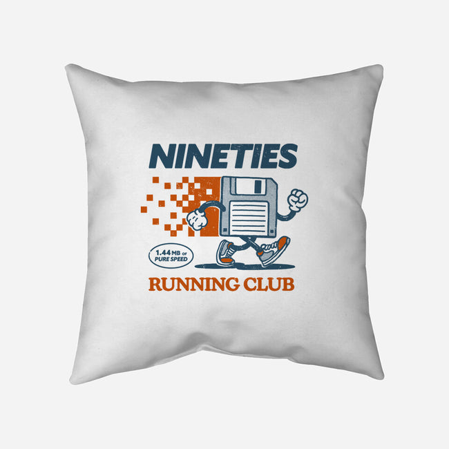Nineties Run Club-None-Removable Cover w Insert-Throw Pillow-dfonseca