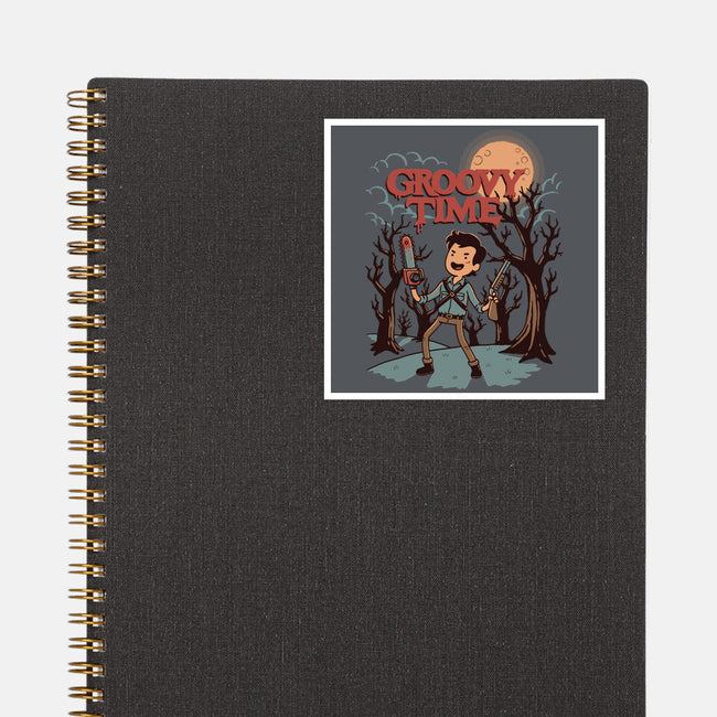 Groovy Time-None-Glossy-Sticker-dfonseca
