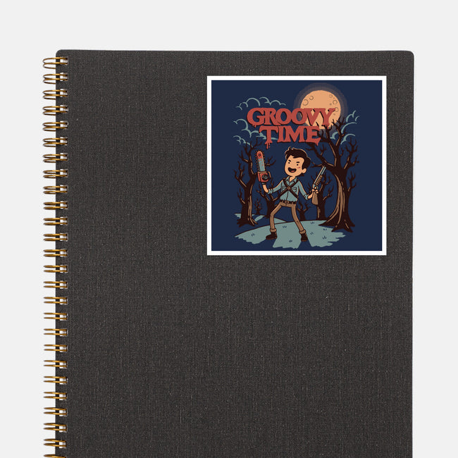 Groovy Time-None-Glossy-Sticker-dfonseca