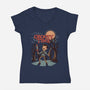 Groovy Time-Womens-V-Neck-Tee-dfonseca