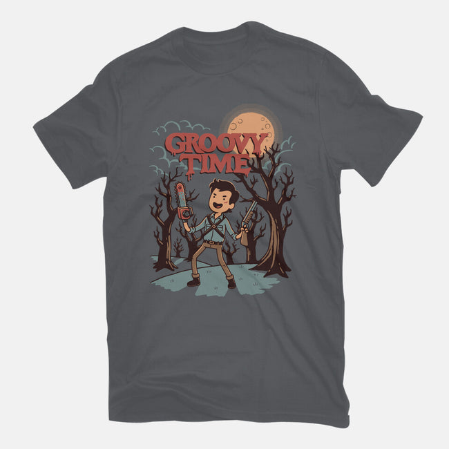 Groovy Time-Womens-Fitted-Tee-dfonseca