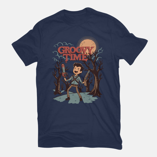 Groovy Time-Womens-Fitted-Tee-dfonseca
