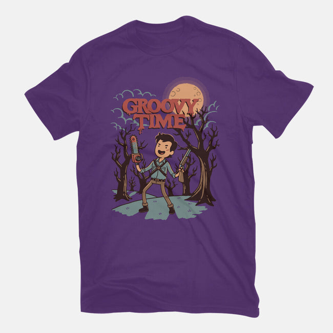 Groovy Time-Womens-Fitted-Tee-dfonseca