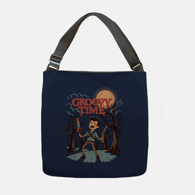 Groovy Time-None-Adjustable Tote-Bag-dfonseca