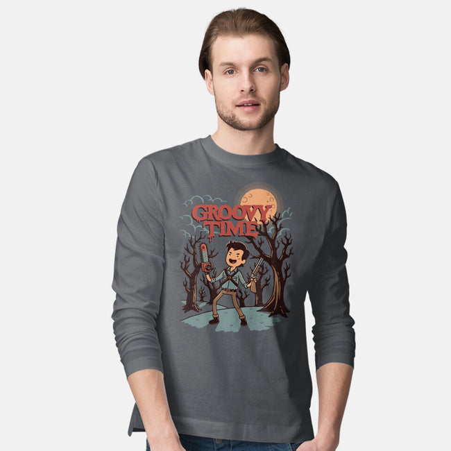 Groovy Time-Mens-Long Sleeved-Tee-dfonseca
