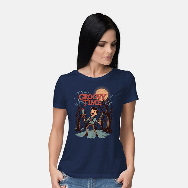 Groovy Time-Womens-Basic-Tee-dfonseca