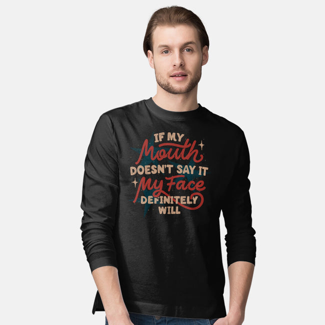 My Face Definitely Will-Mens-Long Sleeved-Tee-koalastudio