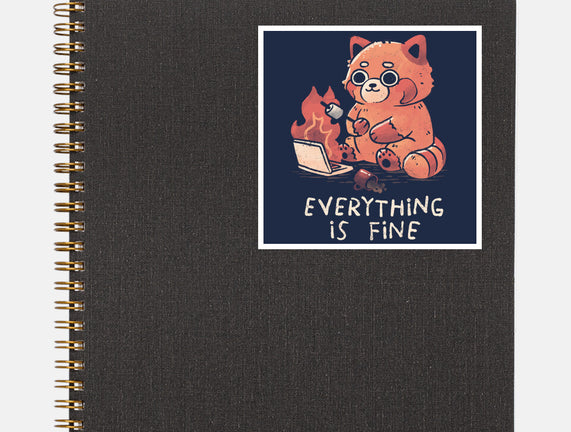 Red Pand Everything Is Fine