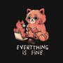 Red Pand Everything Is Fine-None-Adjustable Tote-Bag-koalastudio