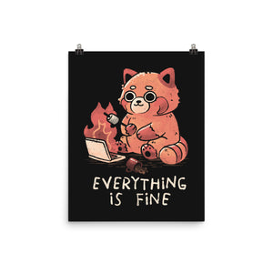 Red Pand Everything Is Fine