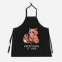 Red Pand Everything Is Fine-Unisex-Kitchen-Apron-koalastudio