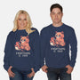 Red Pand Everything Is Fine-Unisex-Crew Neck-Sweatshirt-koalastudio