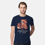 Red Pand Everything Is Fine-Mens-Premium-Tee-koalastudio