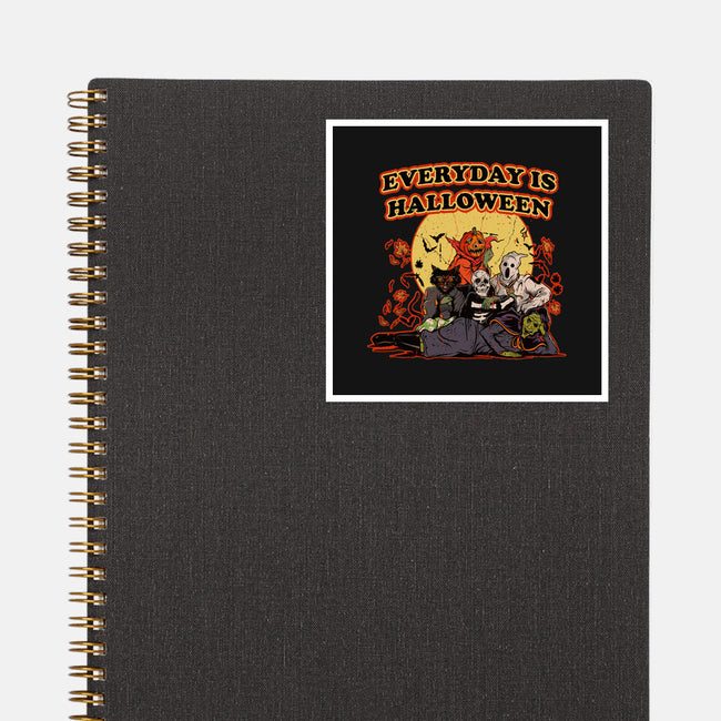 Everyday Is Halloween-None-Glossy-Sticker-Green Devil
