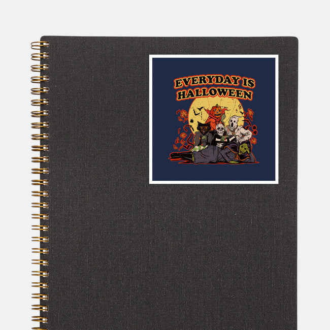 Everyday Is Halloween-None-Glossy-Sticker-Green Devil