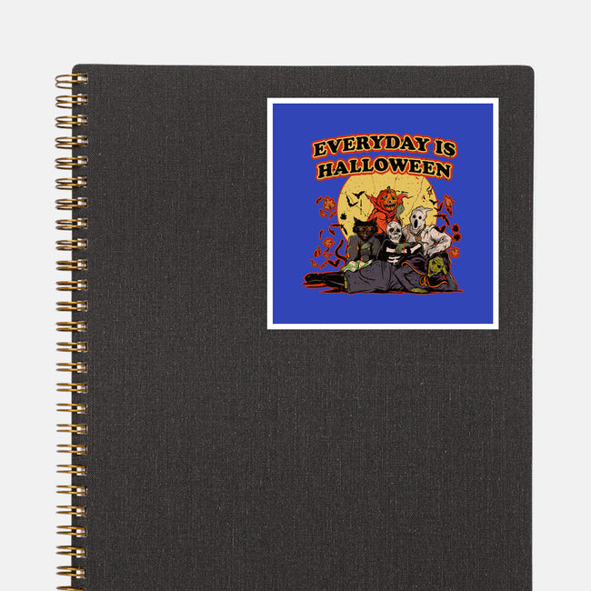 Everyday Is Halloween-None-Glossy-Sticker-Green Devil