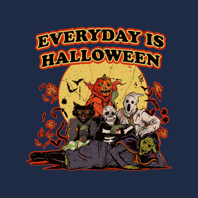 Everyday Is Halloween-Unisex-Pullover-Sweatshirt-Green Devil